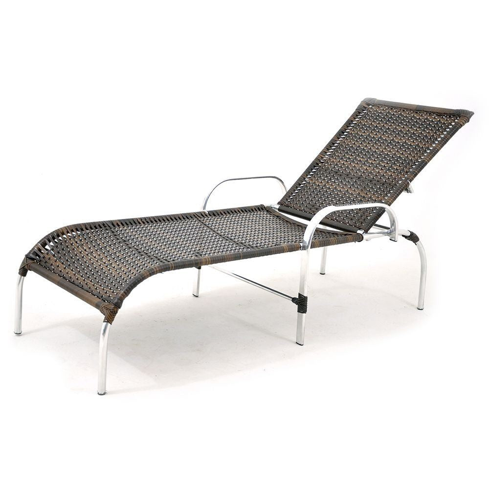 Puerda para piscina de aluminio y ratán (7 artículos) Relájate y barbacoa Zona