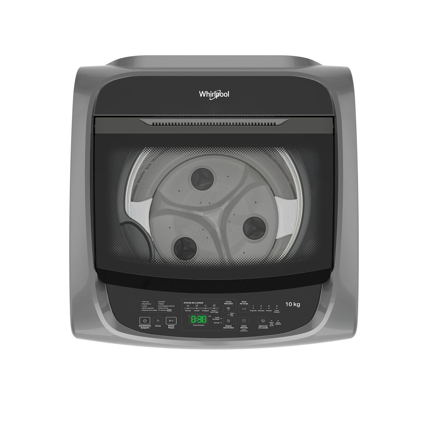 Lavarropas cs silver 10kg 740 Whirlpool ww10htb