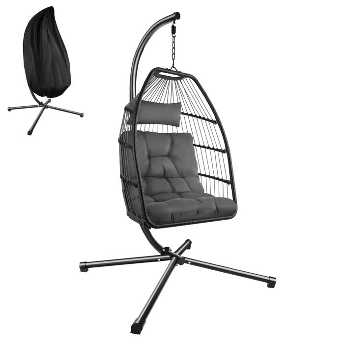 Silla colgante ARIANE gris oscuro
