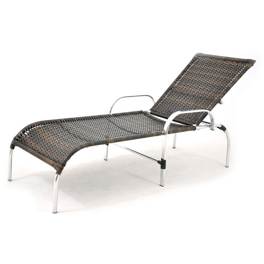 Puerda para piscina de aluminio y ratán (7 artículos) Relájate y barbacoa Zona